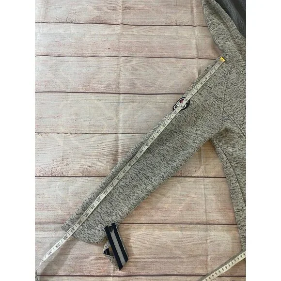 So Nice Canada Women's Grey Marl Full Zip Hooded Fleece - Medium - Picture 6 of 11